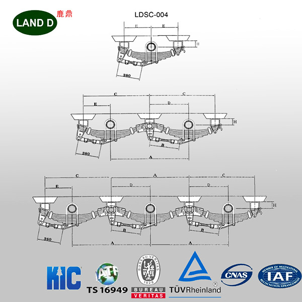 Landd HUTCH 9700 York Type LDSC004 Truck trailer semi parts trailer